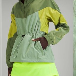 Lululemon Evergreen Anorak jacket Green-Lemon-Mint size 12